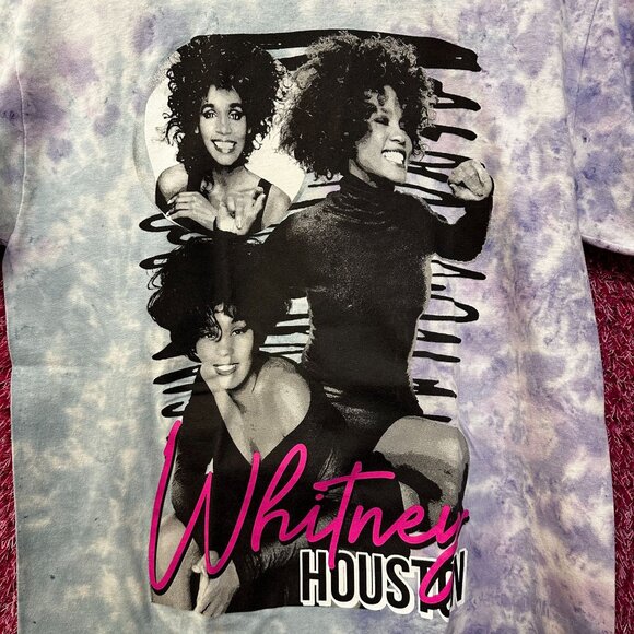 Whitney Houston I wanna Dance With Someone Tie Dye Tee Med - Picture 2 of 4